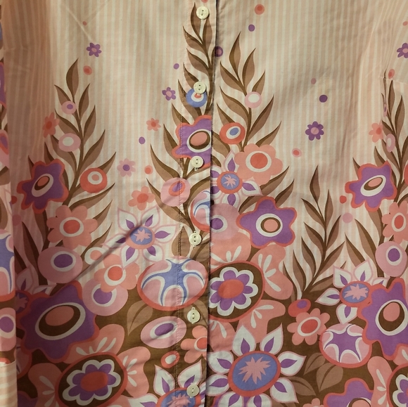 Bob Mackie wearable art button up plus size 1x - Picture 4 of 6